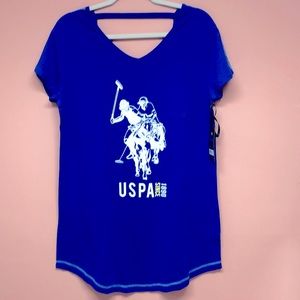 🆕US Polo Assn. cobalt blue night shirt
